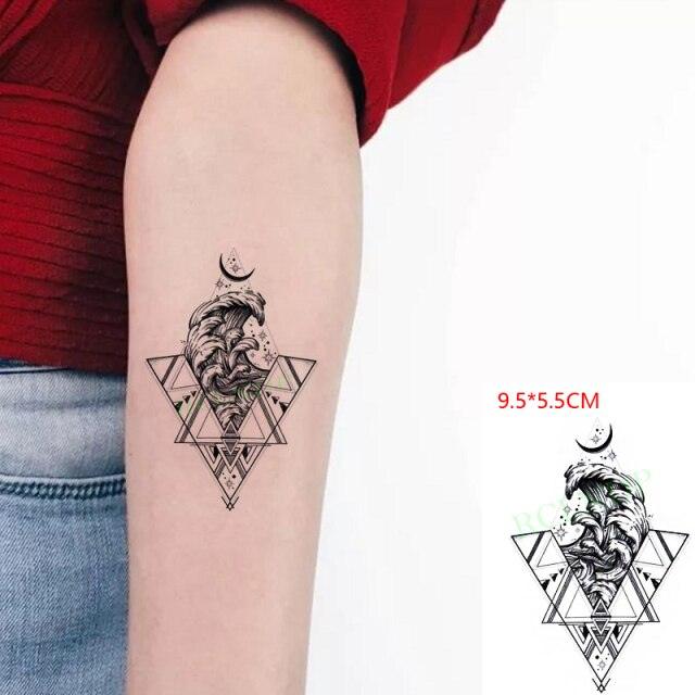 Lion King Temporary Tattoo Waterproof Black And Colorful Small Big Luxury Tattoo For Mens Womens