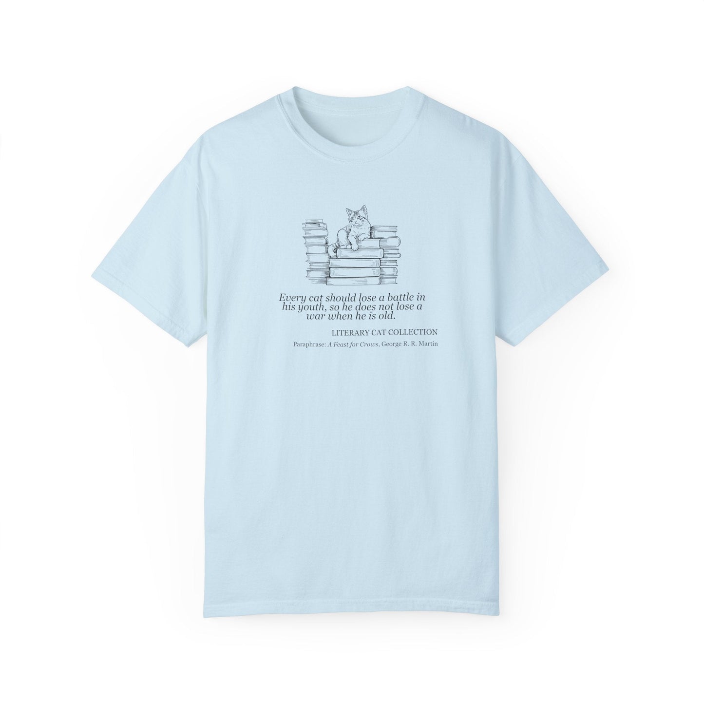 Literary Cat Unisex T-Shirt - A Feast for Crows