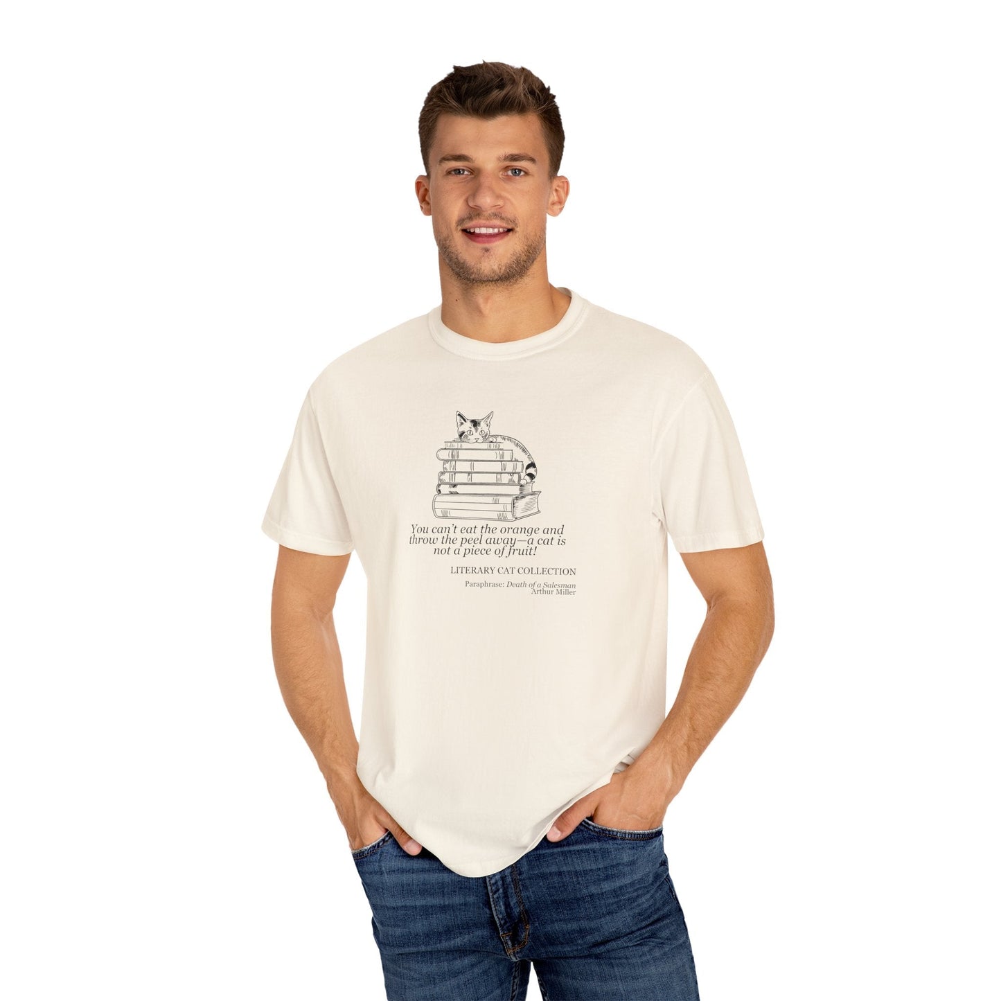 Literary Cat Unisex T-Shirt - Death of a Salesman