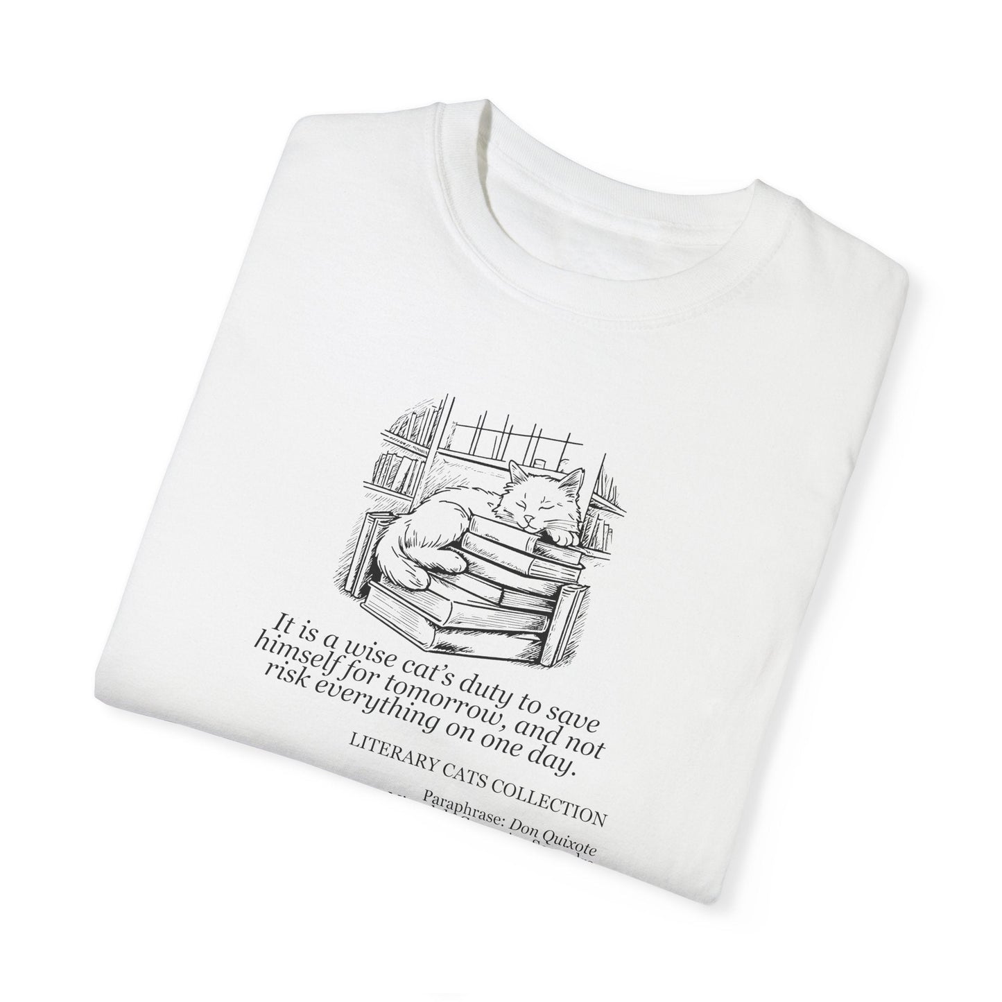 Literary Cat Unisex T-Shirt - Don Quixote