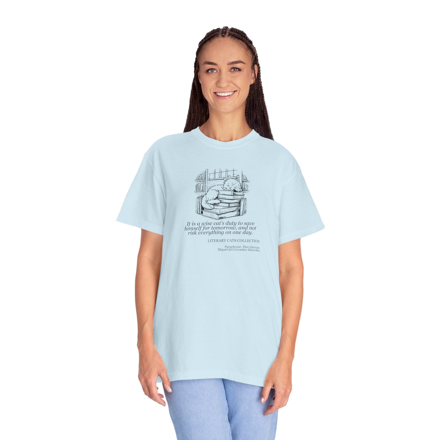 Literary Cat Unisex T-Shirt - Don Quixote
