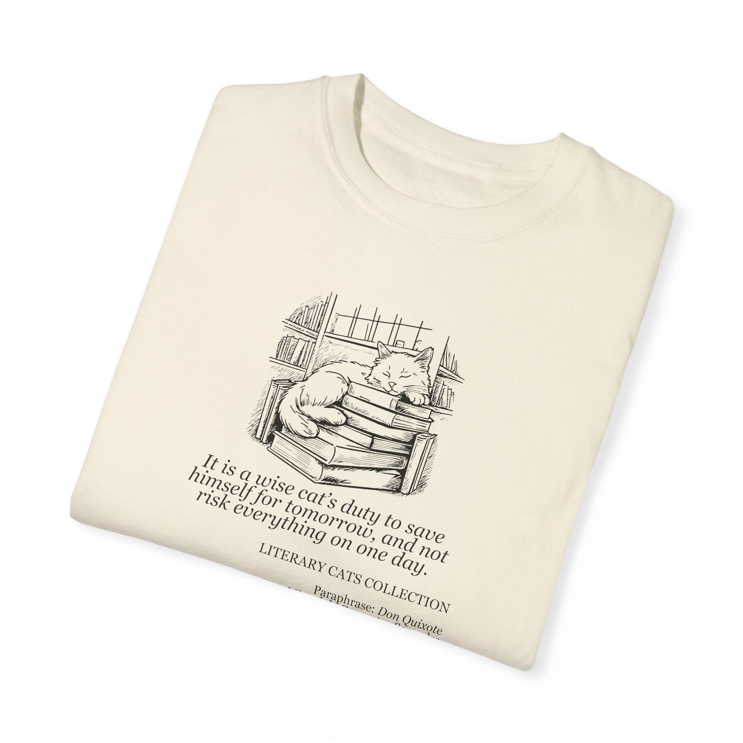 Literary Cat Unisex T-Shirt - Don Quixote