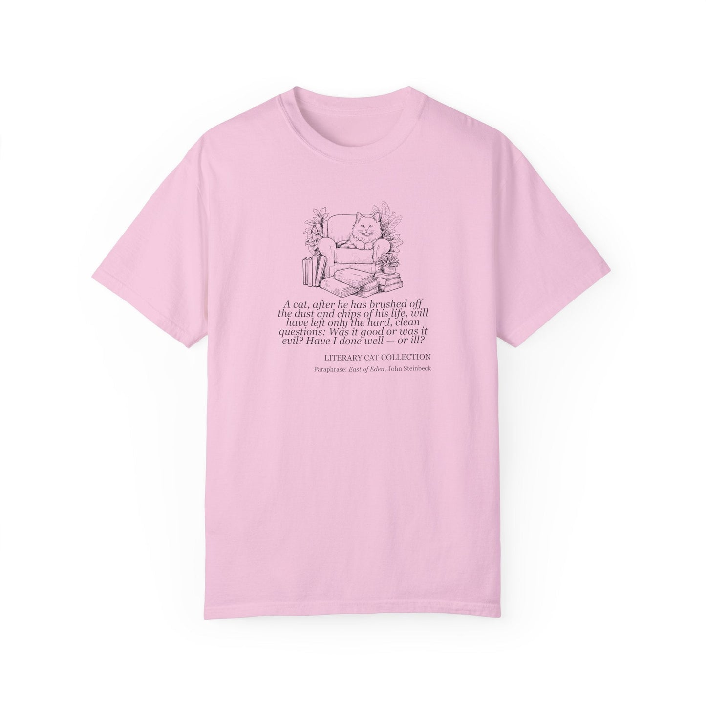 Literary Cat Unisex T-Shirt - East of Eden
