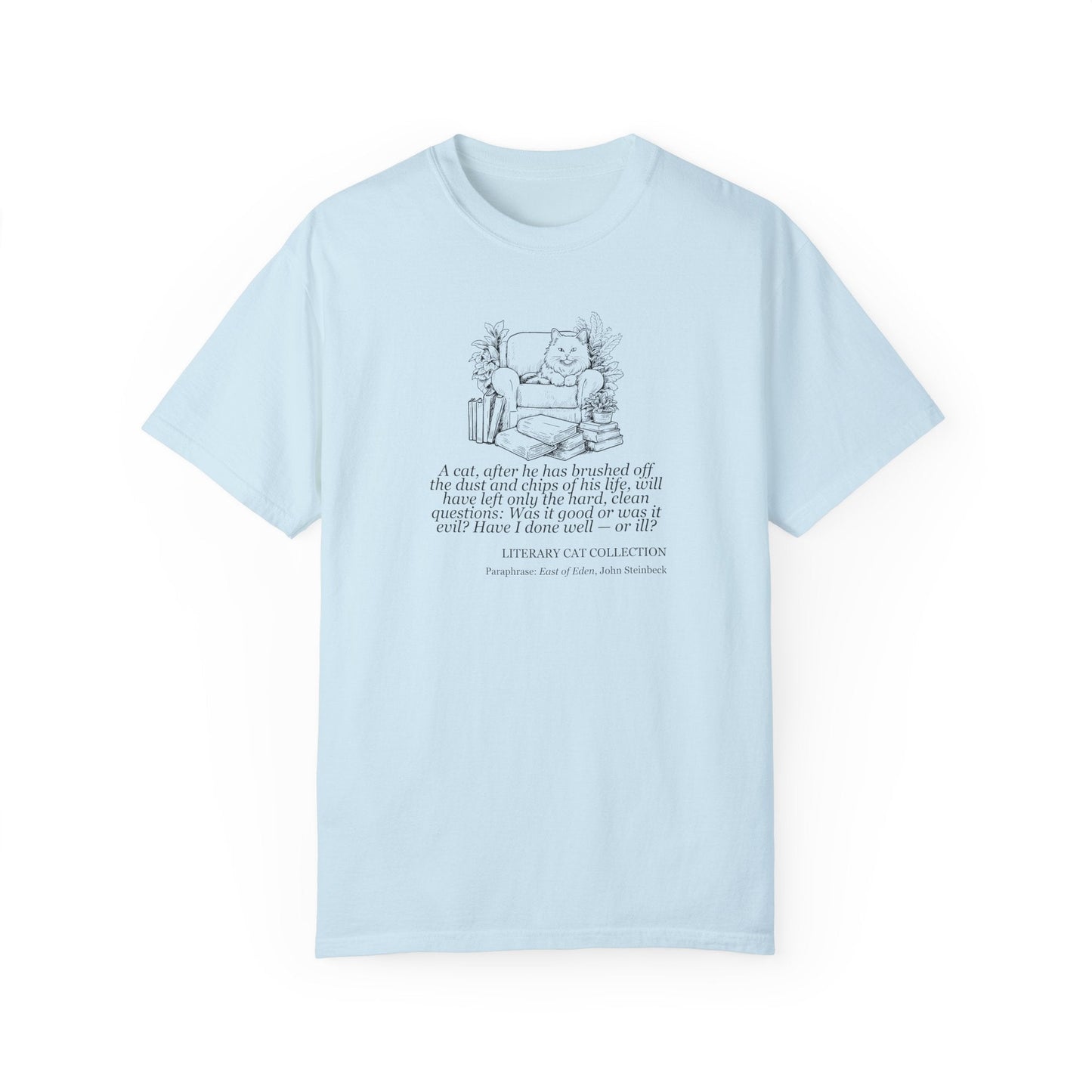 Literary Cat Unisex T-Shirt - East of Eden