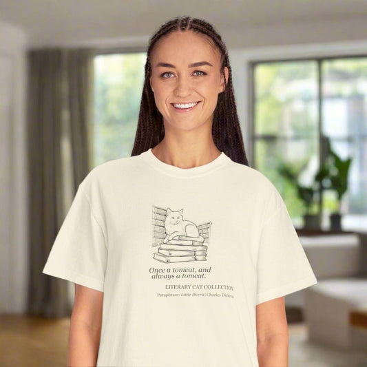 Literary Cat Unisex T-Shirt - Little Dorrit