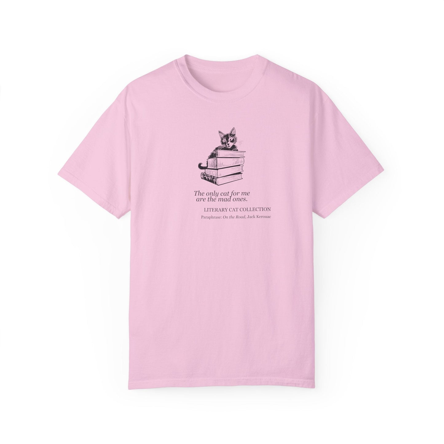 Literary Cat Unisex T-Shirt - On the Road