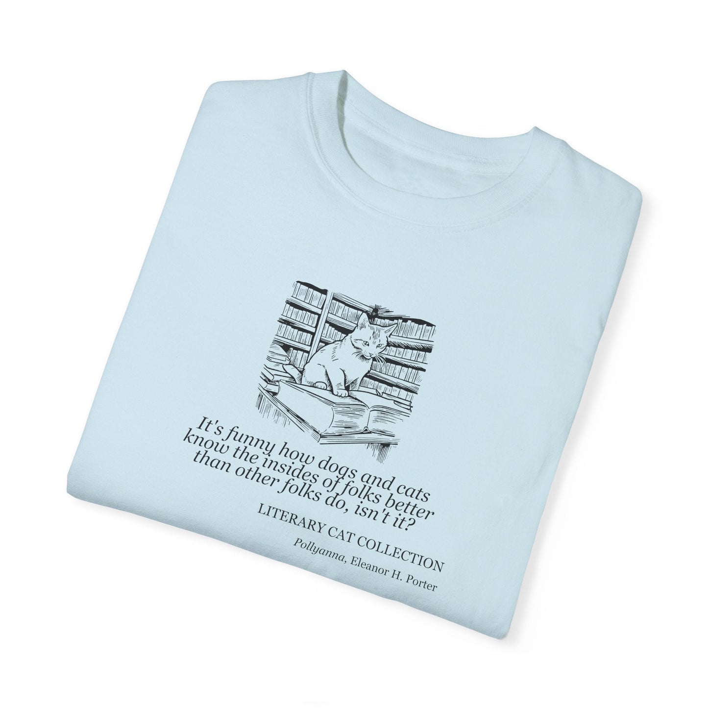 Literary Cat Unisex T-Shirt - Pollyanna