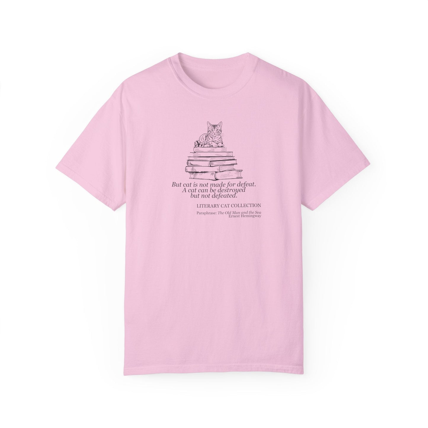 Literary Cat Unisex T-Shirt - The Old Man & the Sea