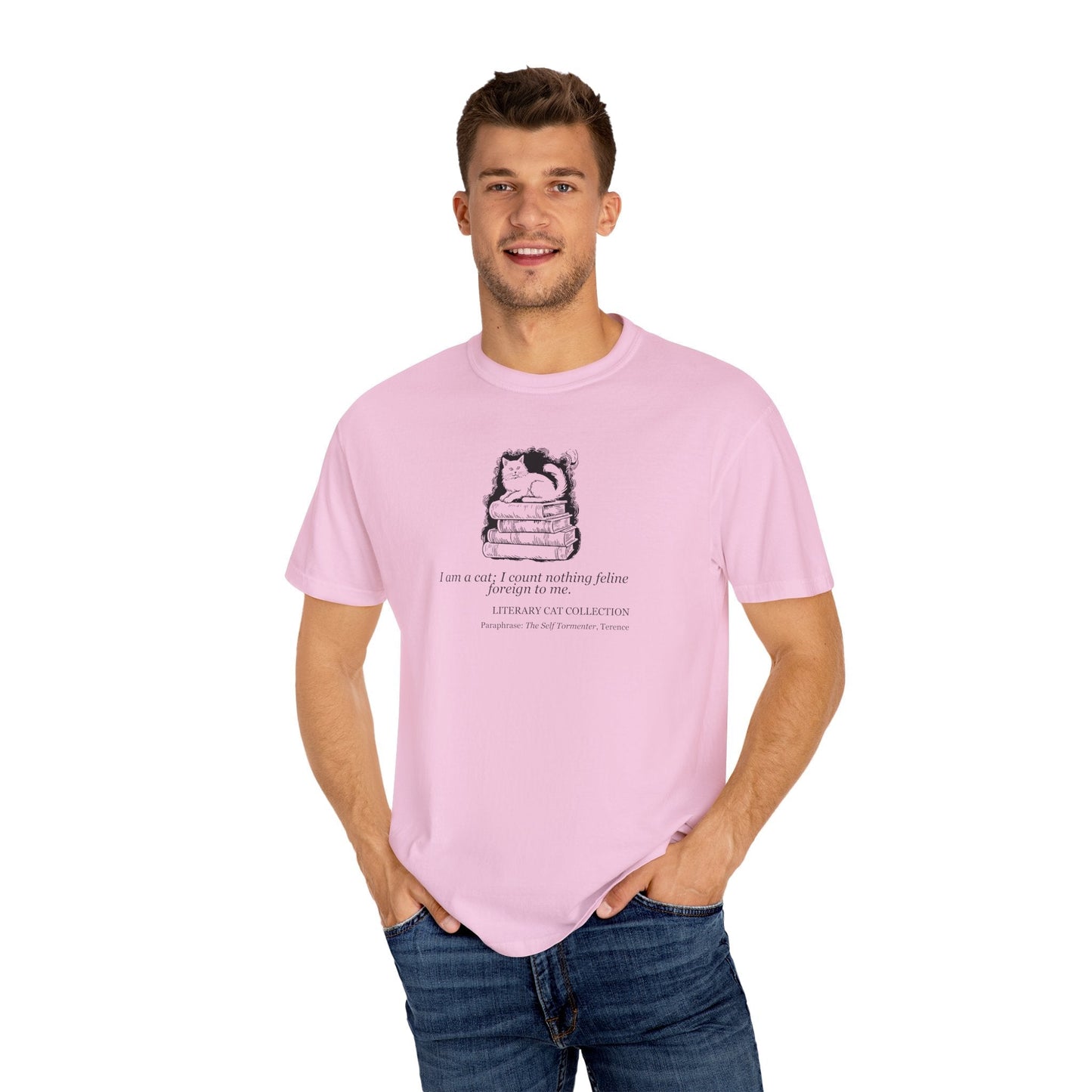 Literary Cat Unisex T-Shirt - The Self Tormenter