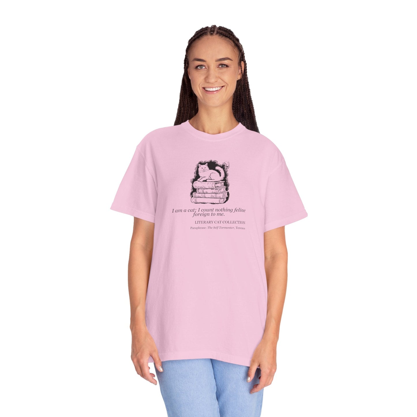 Literary Cat Unisex T-Shirt - The Self Tormenter