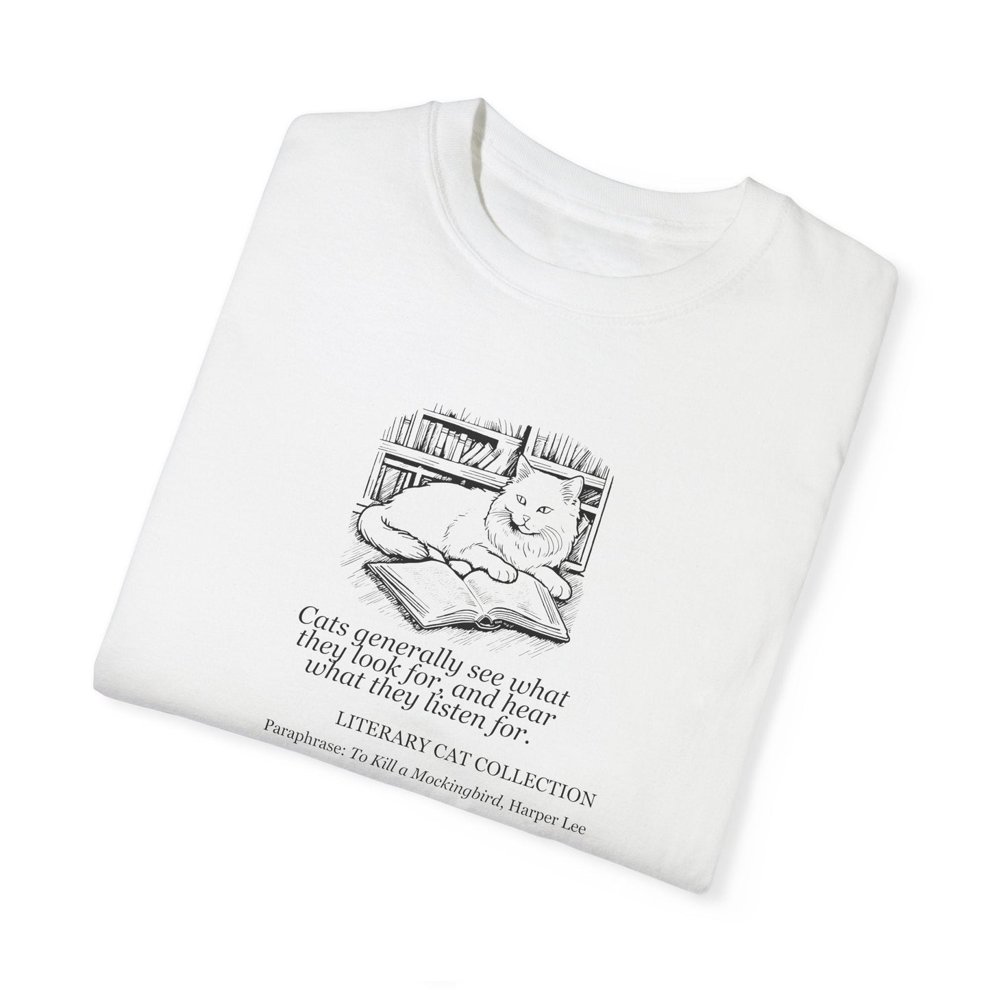 Literary Cat Unisex T-Shirt - To Kill a Mockingbird 2
