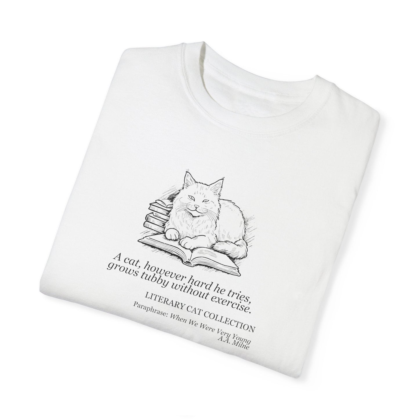 Literary Cat Unisex T-Shirt - When We Were Very Young