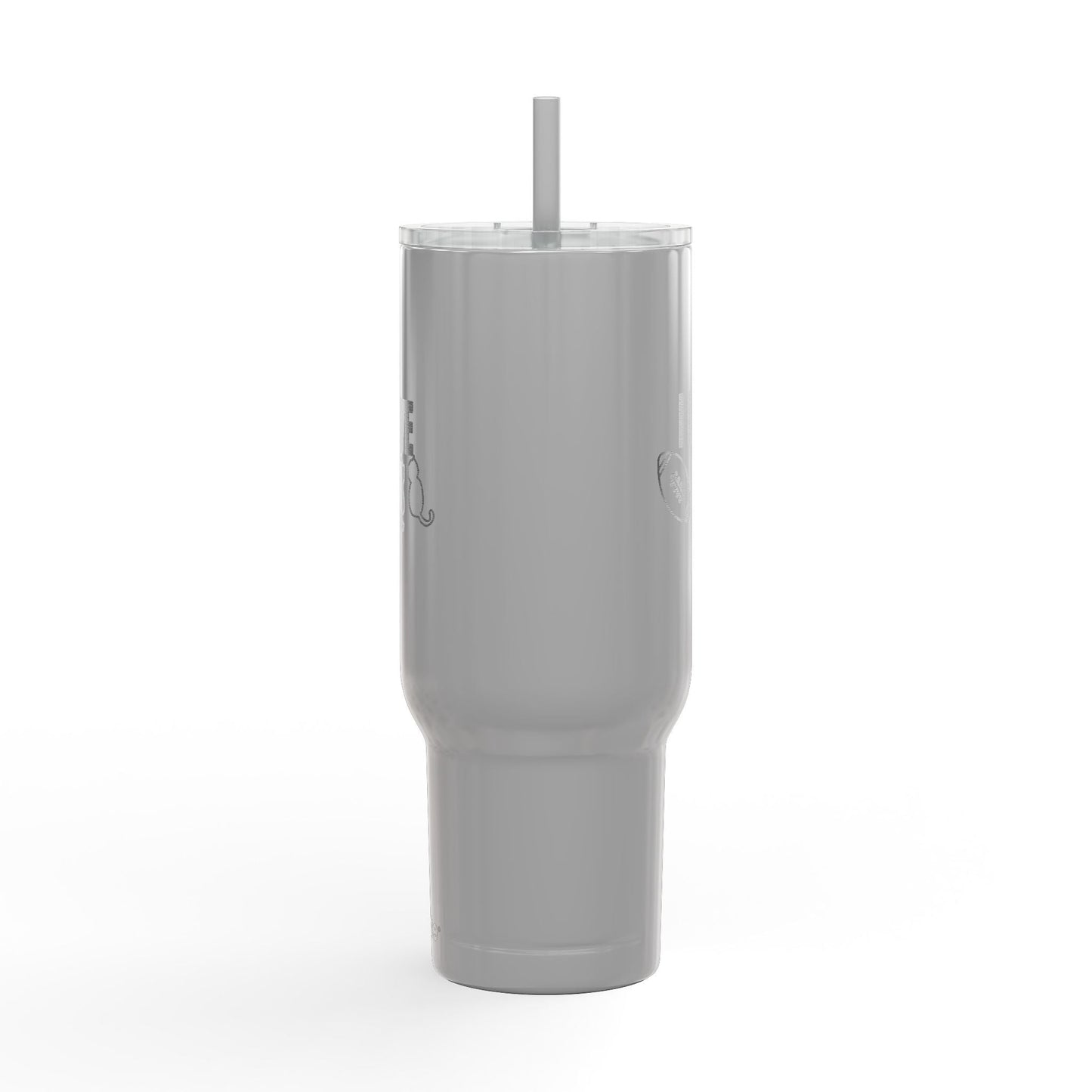 Love Football & Cats Engraved Insulated Tumbler