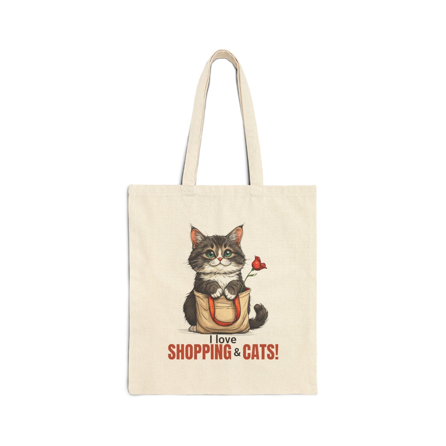 Love Shopping & Cats Tote Bag