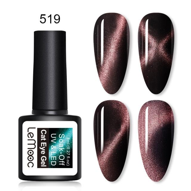 Luxury 5D Cat Magnetic Gel Nail Polish Black Chameleon UV Nail Gel Professional Manicure For Womens