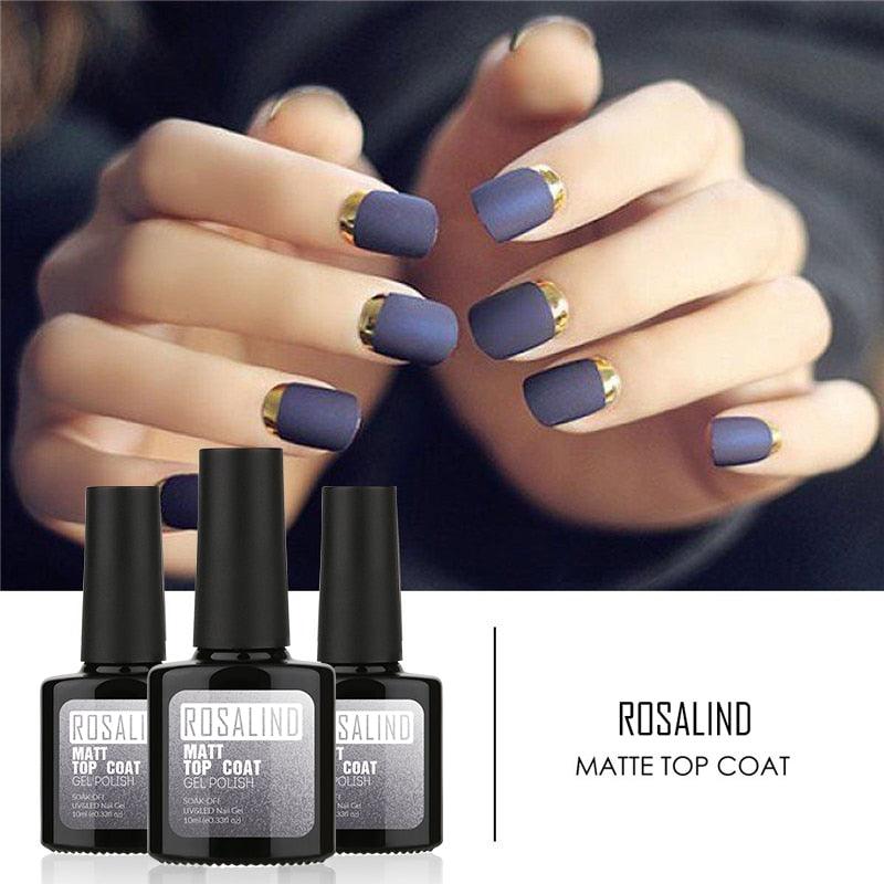 Matt Nail Polish UV/LED Gel 10ml Long Lasting Gorgeous Matt Effect Fashion Design For Womens