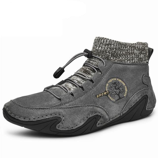 Men Beige Casual Shoes Outdoor Comfy Walking Sneakers Fashion All-Match Sneakers Breathable Cloth Casual Sports Flats Men Lightweight Outdoor Running Sneakers