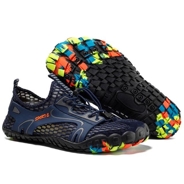 Men's Non-Slip Hiking Climbing Water Sports Shoes Beach Barefoot Surfing Shoes Outdoor River Upstream Quick Dry Barefoot Beach Sneakers Swim Boating Fishing Yoga Gym