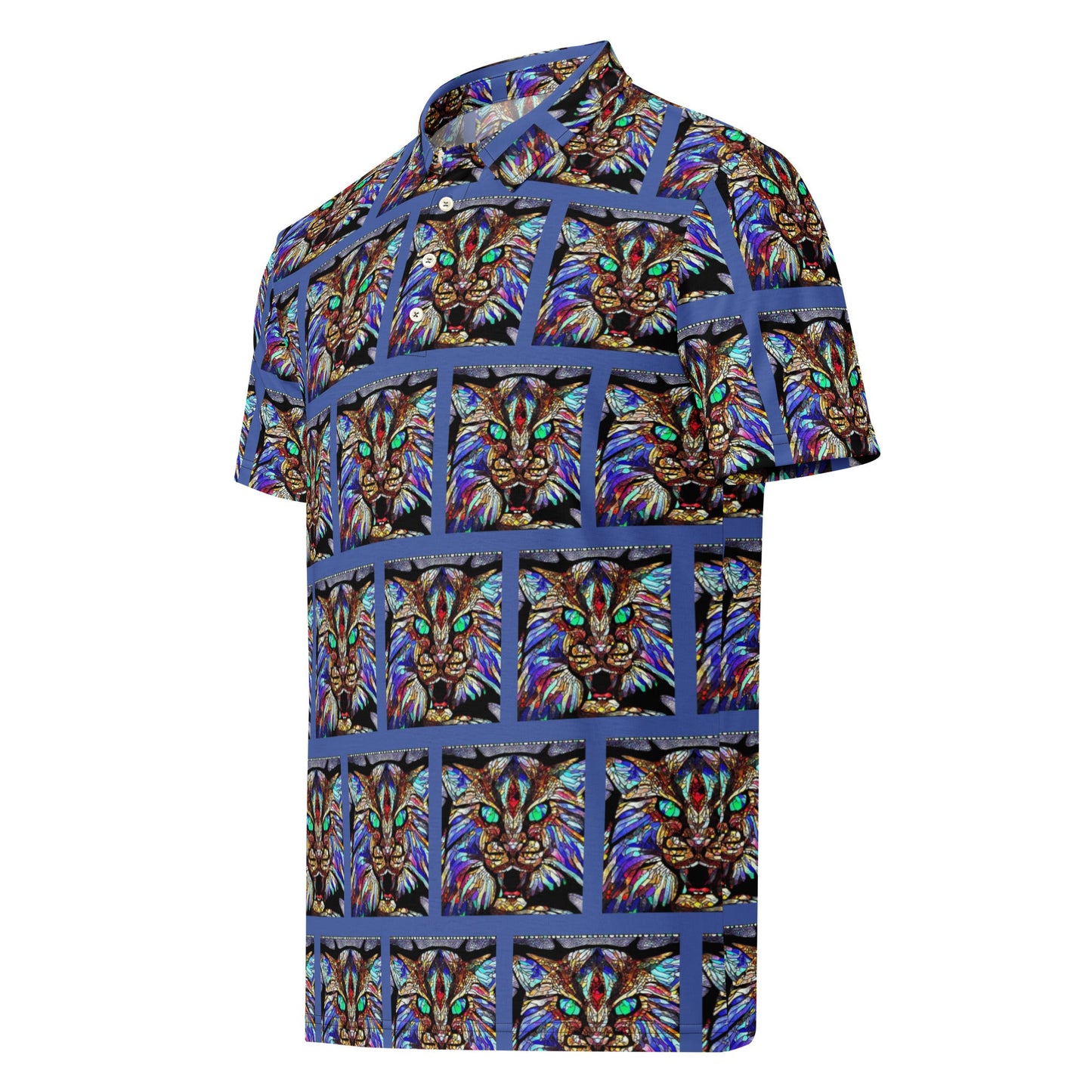 Blue Wildcat Men’s Slim Fit Polo Shirt