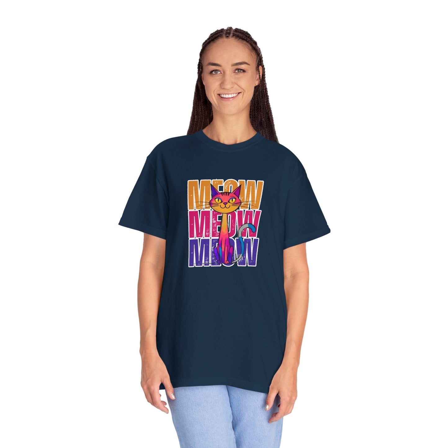 Meow Vibes Unisex T-Shirt | Funny Cat Tee