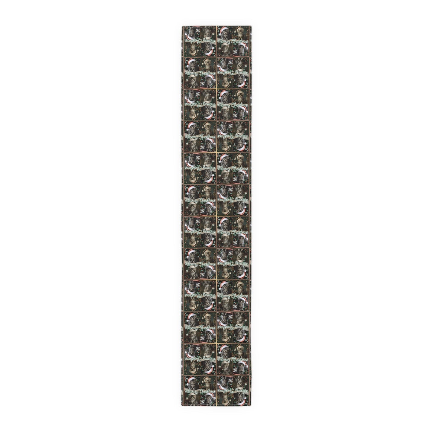 Meowy Christmas Festive Table Runner