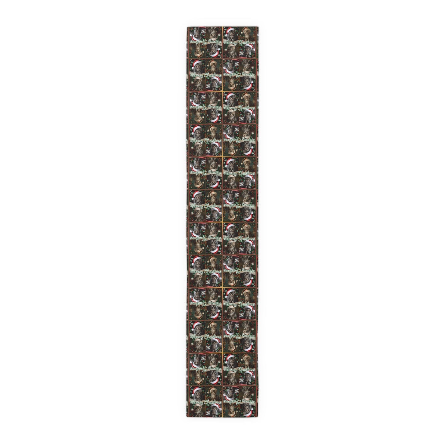 Meowy Christmas Festive Table Runner