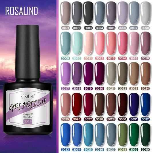 Modern Womens Glossy Colorful 8ml Nail Gel Polish Permanent UV LED  High Quality Crystal Effect Design