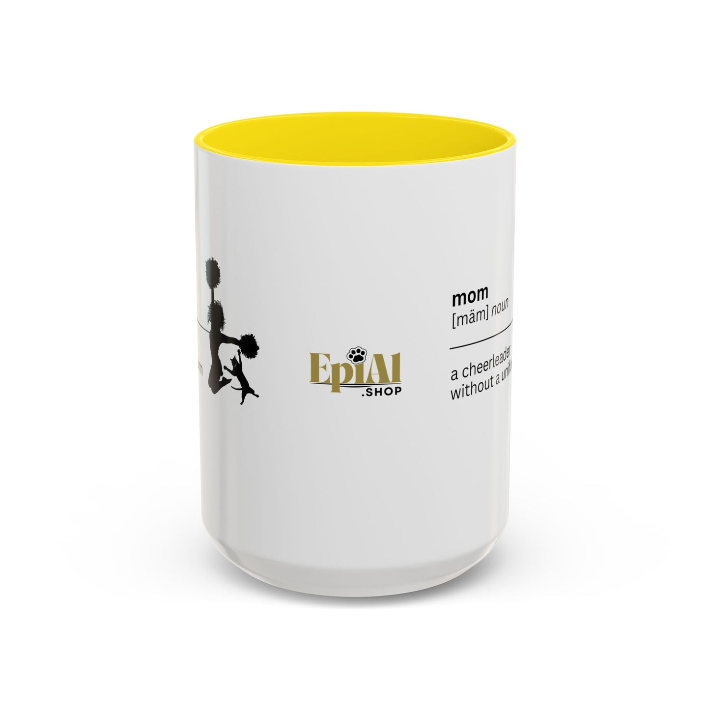 Mom Cheerleader Accent Coffee Mug - Perfect Gift for Moms