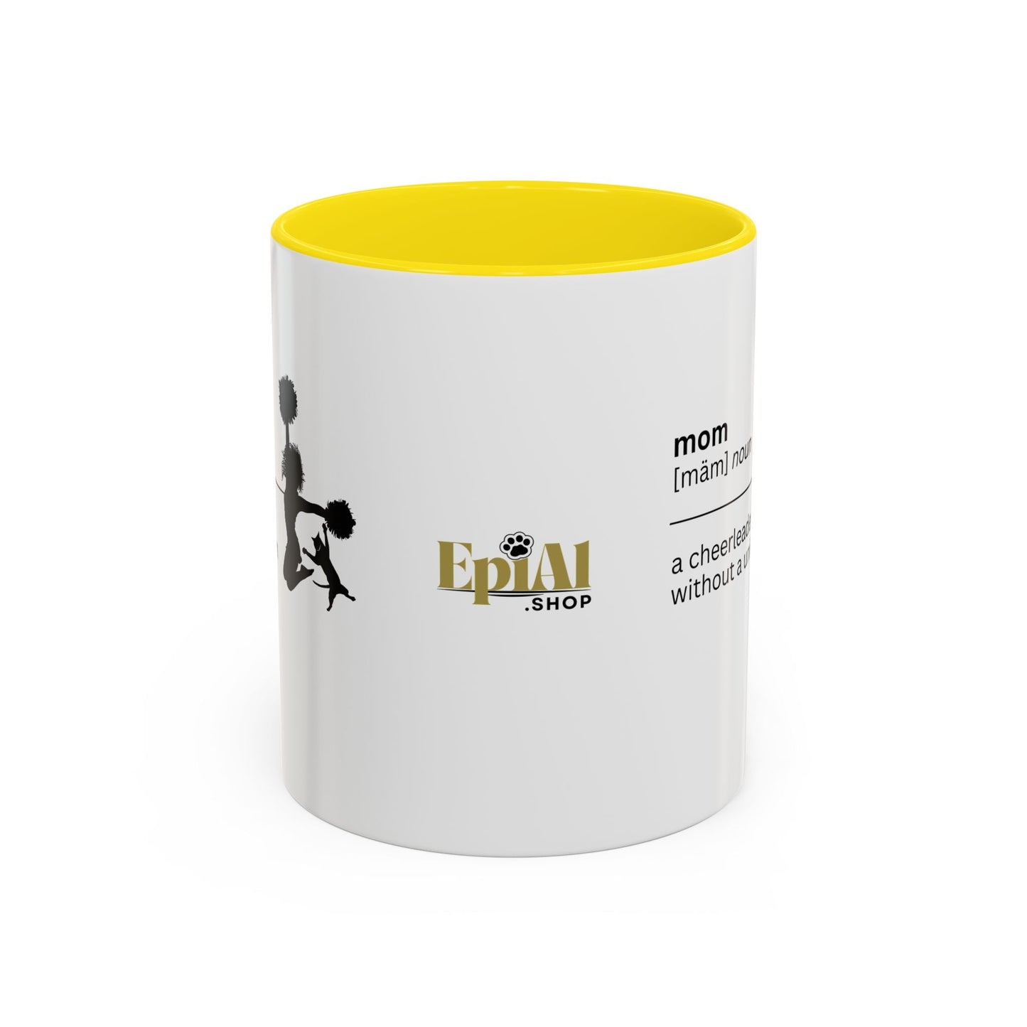 Mom Cheerleader Accent Coffee Mug - Perfect Gift for Moms