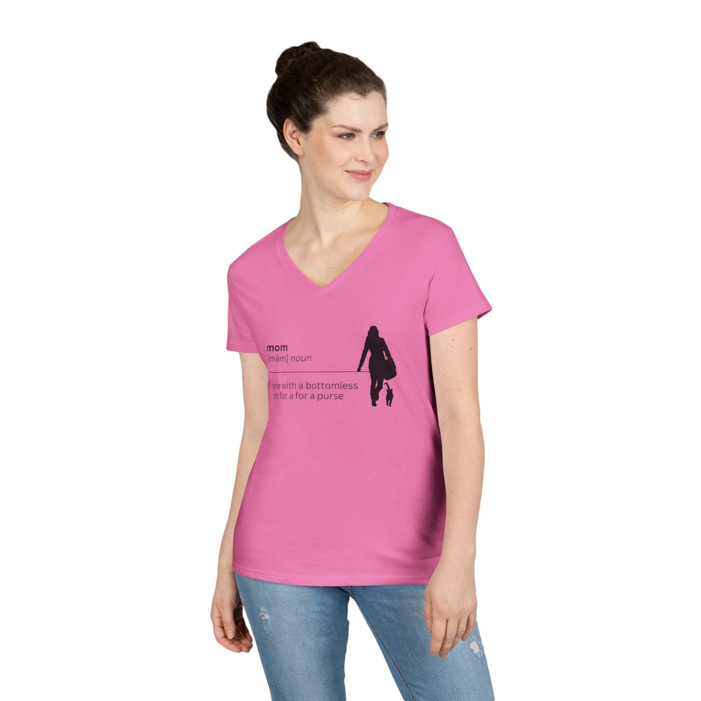 Mom Definition V-Neck T-Shirt - Bottomless Pit Purse