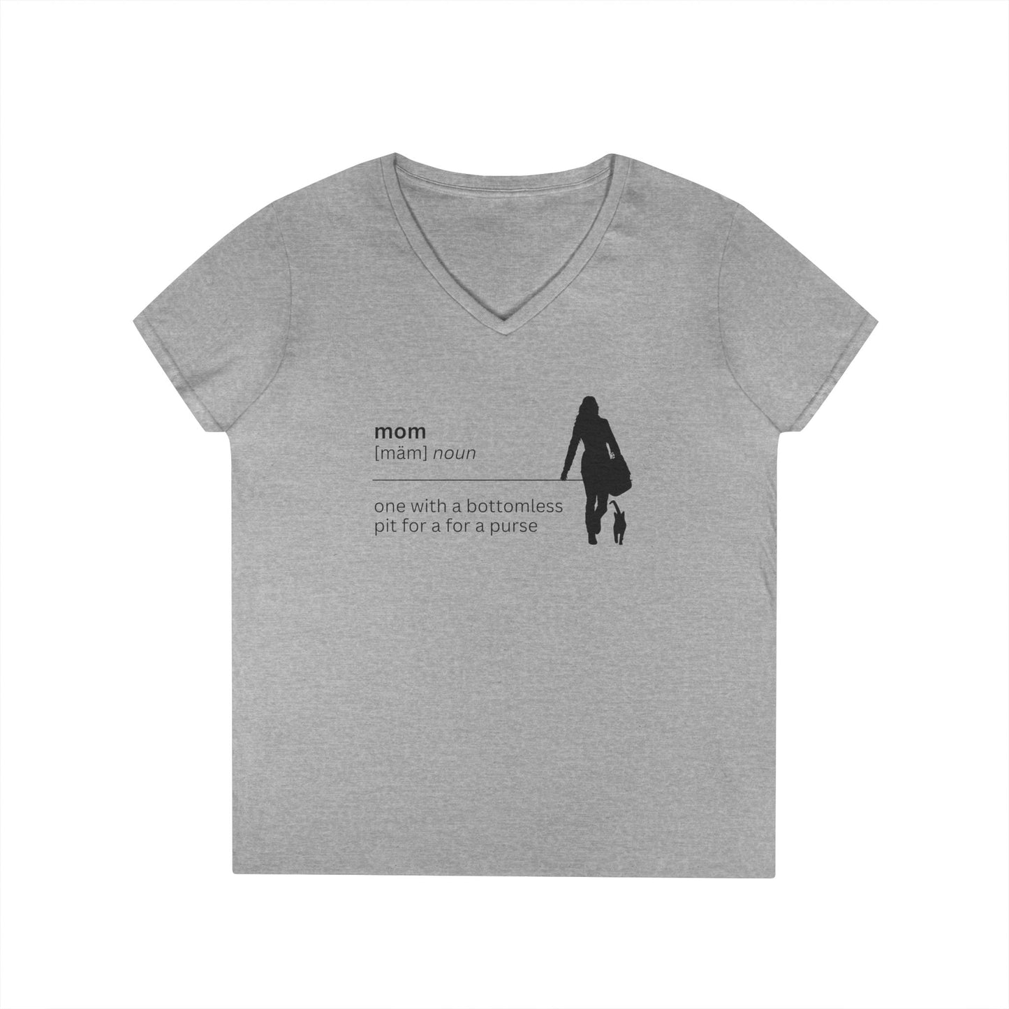 Mom Definition V-Neck T-Shirt - Bottomless Pit Purse