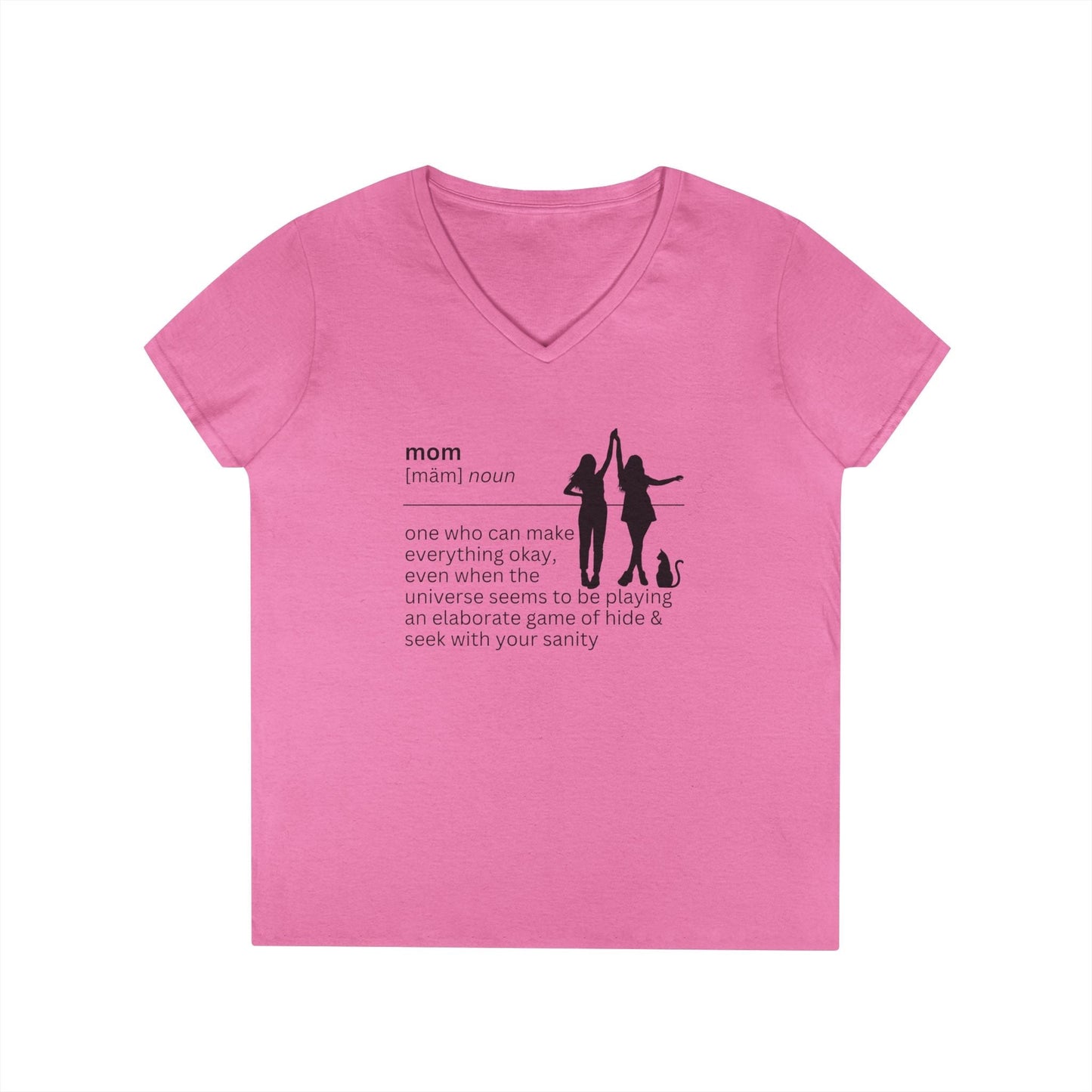 Mom Definition V-Neck T-Shirt - Everything Okay