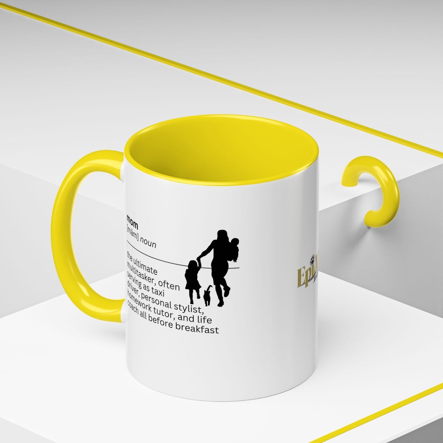 Mom Multitasker Accent Coffee Mug - Perfect Gift for Moms