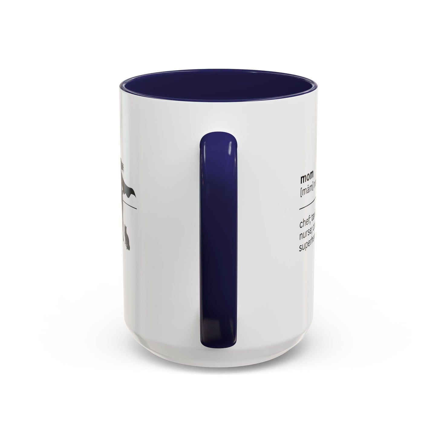 Mom Superhero Accent Coffee Mug - Perfect Gift for Moms
