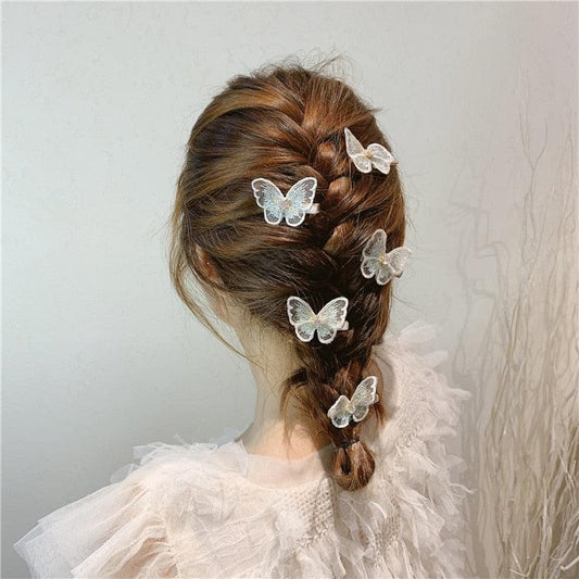New Arrival Lace Cute Butterfly Hair Clips Hairpins Fashion Barrette Wedding Hairpins Woman Wedding Hair Accessories for Brides and Bridesmaids Styling Tools
