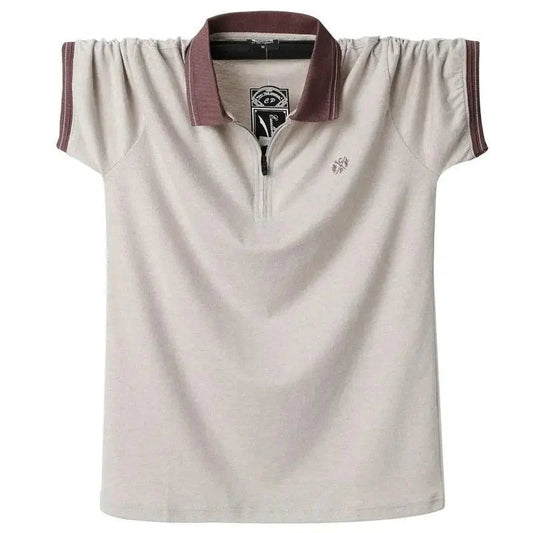 New Fashion Vintage Polo Men Soft Cotton Breathable Men Polo Shirt Men Polo Double Side Slim Fit  Short Sleeve Polo T-Shirt Casual Slim Fit Men Pure Breathable Tee Tops Comfortable Shirt