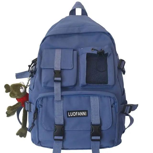 New Trendy Nylon Backpack For Women, Girls And Boy Stylish Travel Mesh, Student College School Bag, Cool Laptop Backpack For Women And Men