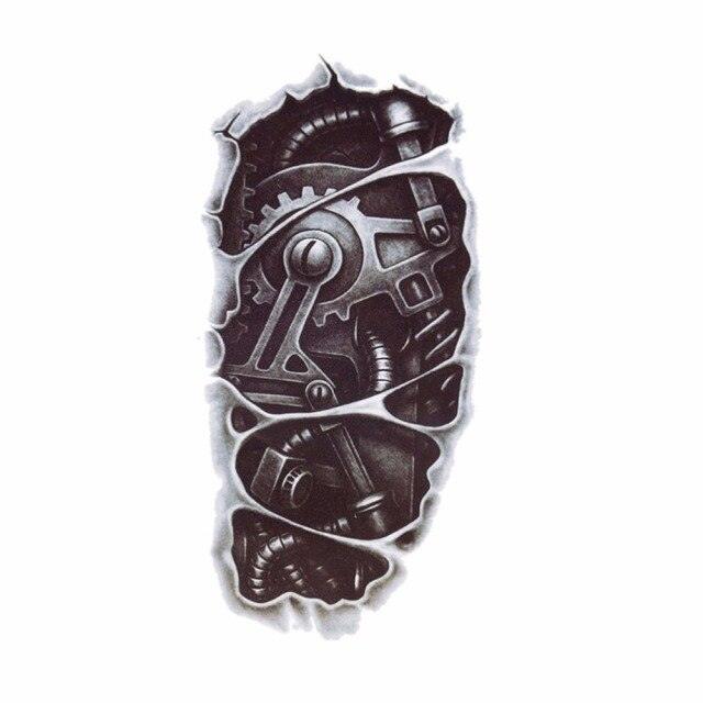 New Waterproof Temporary Wolf Sticker Tattoo Mens Modern Tattoo Realistic Design