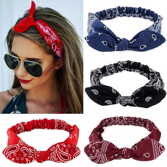 New Women Suede Soft Solid Print Headbands Vintage Cross Knot Elastic Hairbands Bandanas Girls Hair Bands Gorgeous Hair Accessories For Women