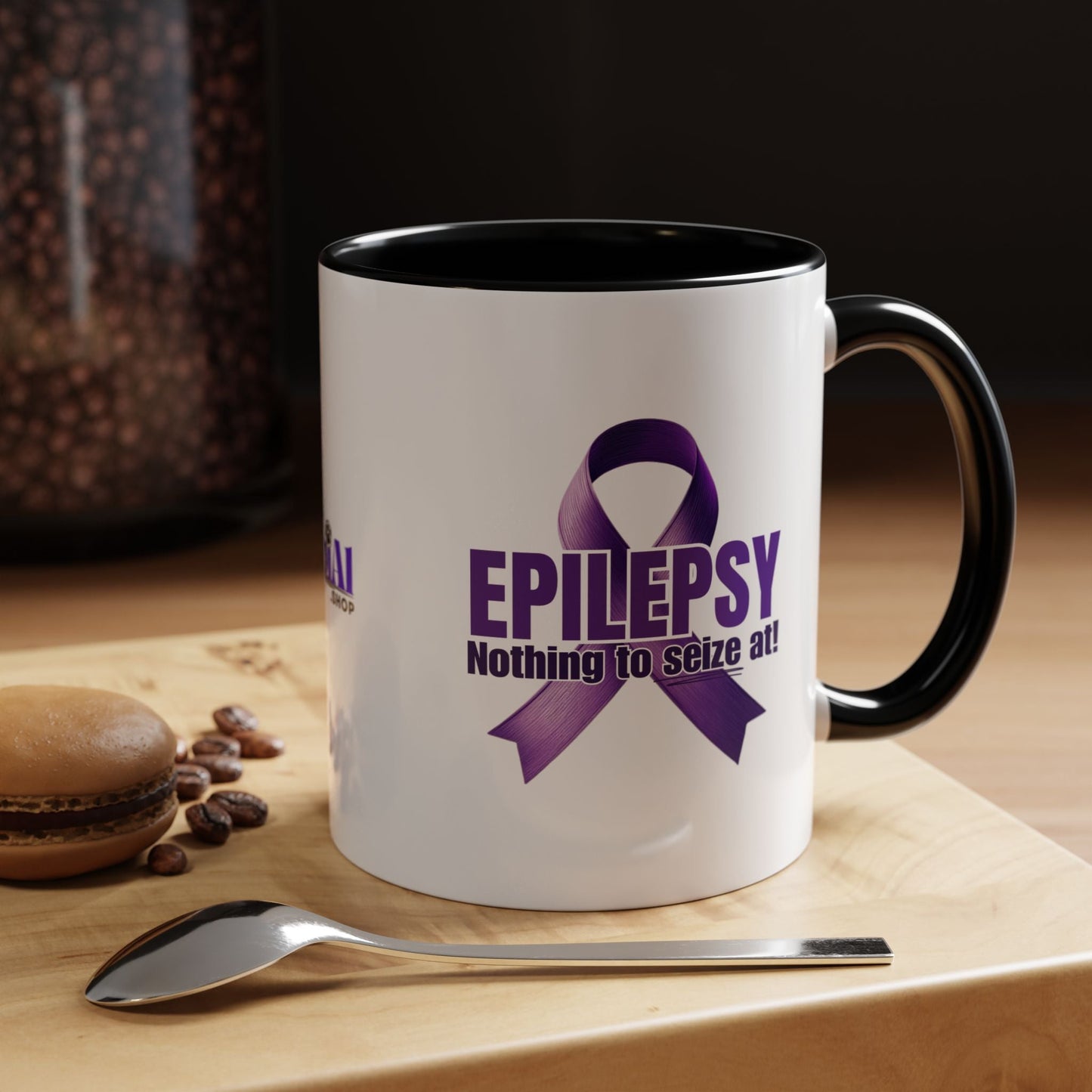 Nothing to Seize At Awareness Mug - Purple Ribbon Epilepsy Awareness Coffee Mug