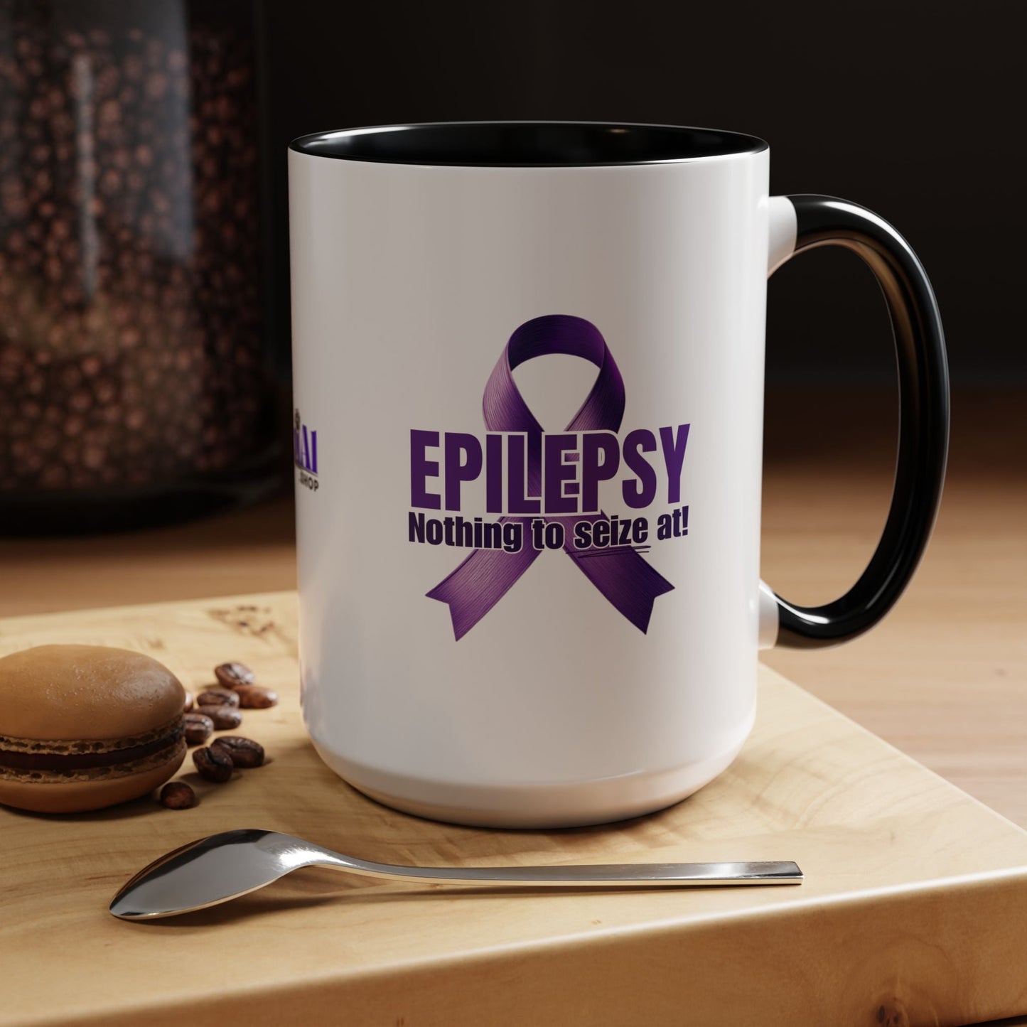 Nothing to Seize At Awareness Mug - Purple Ribbon Epilepsy Awareness Coffee Mug