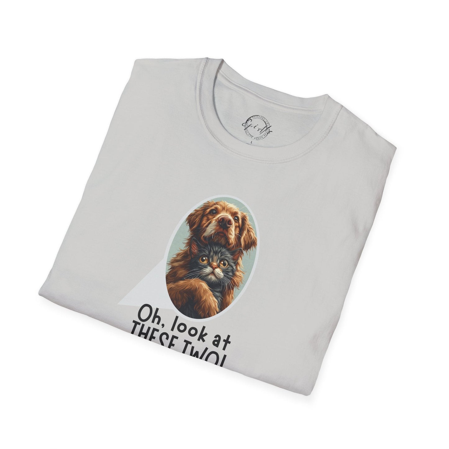 Oh Look at These Two T-Shirt - Unisex Softstyle Tee for Trendy Comfort