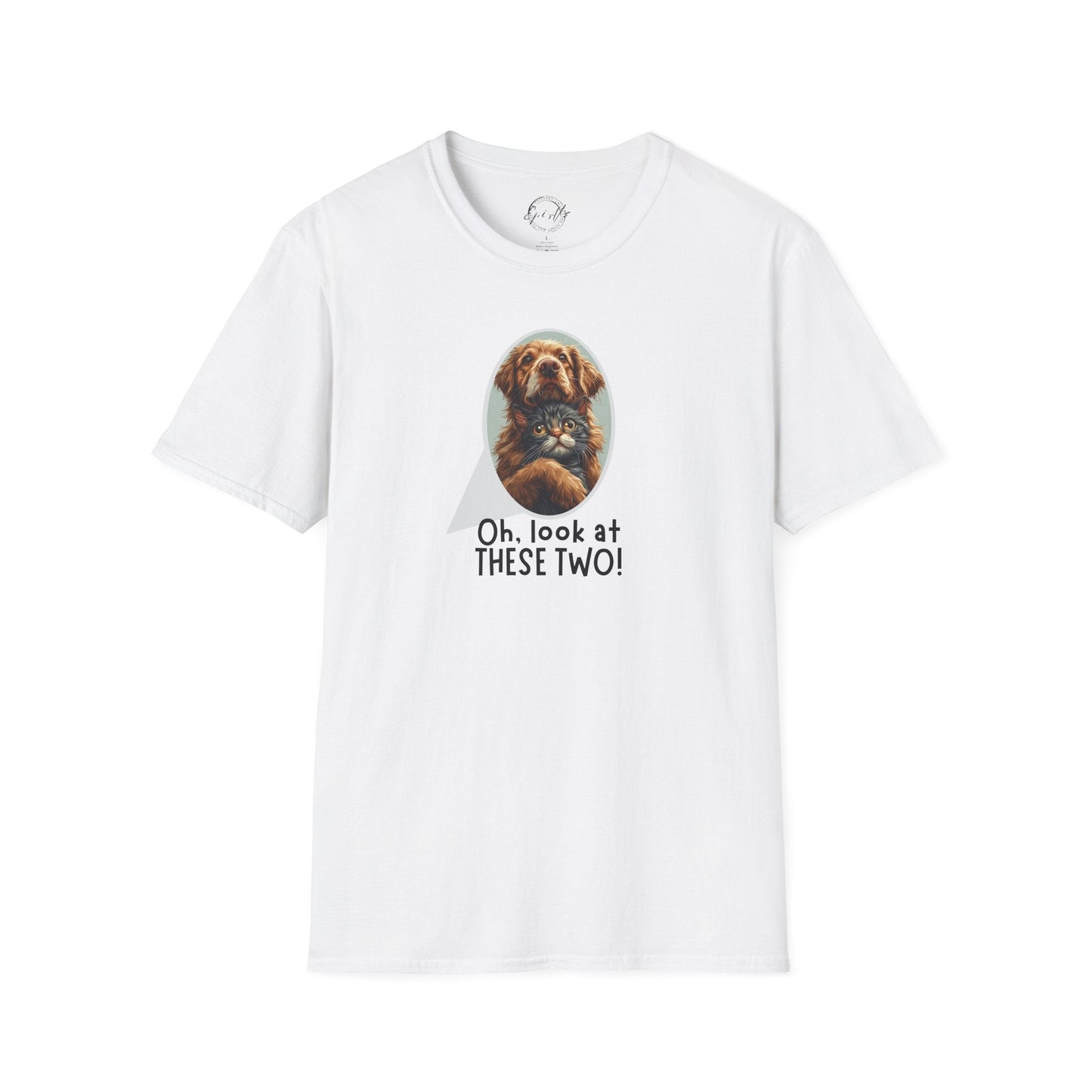 Oh Look at These Two T-Shirt - Unisex Softstyle Tee for Trendy Comfort
