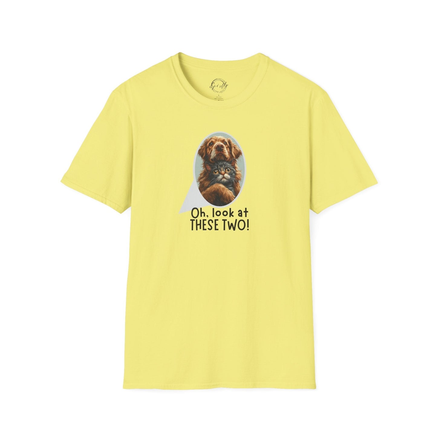 Oh Look at These Two T-Shirt - Unisex Softstyle Tee for Trendy Comfort