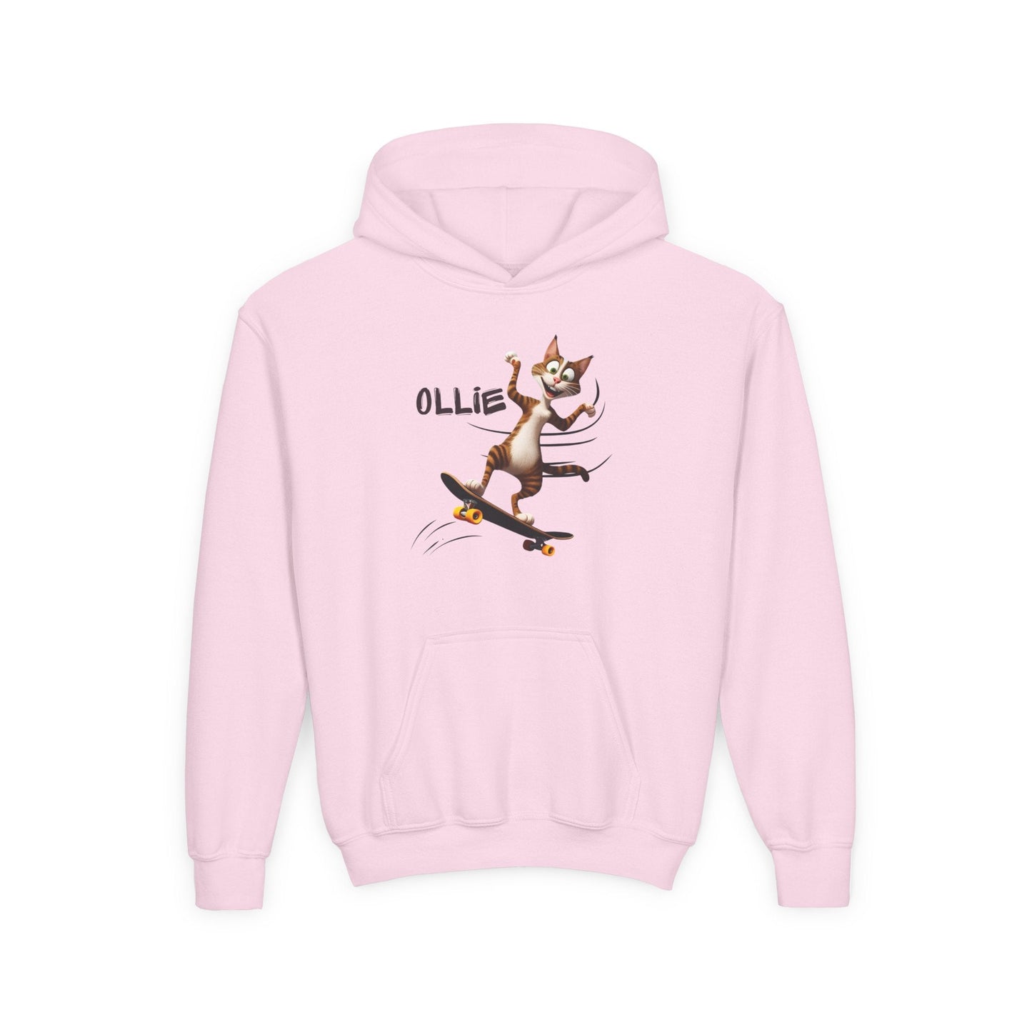 Ollie Cat Youth Hoodie - Cool & Fun Sweatshirt for Kids