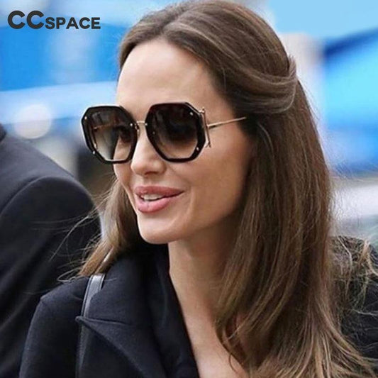 Oversize Irregular Frame  Branded Design & Luxury Style Sunglasses For Men & Women Fashionable Attractive Shade Vintage Glasses For Men & Women