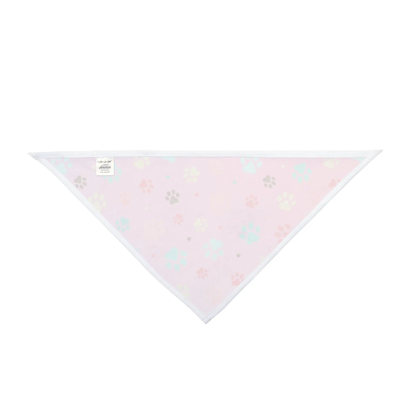 Pet Bandana with Colorful Paw Prints for Dogs and Cats