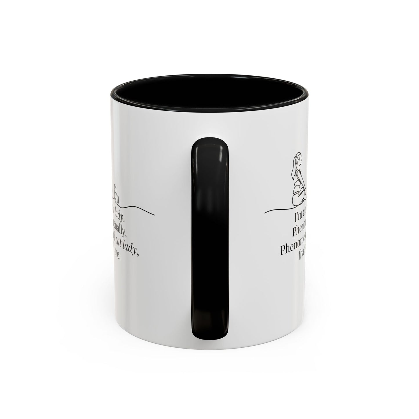 Phenomenal Cat Lady Accent Coffee Mug - Perfect for Cat Lovers