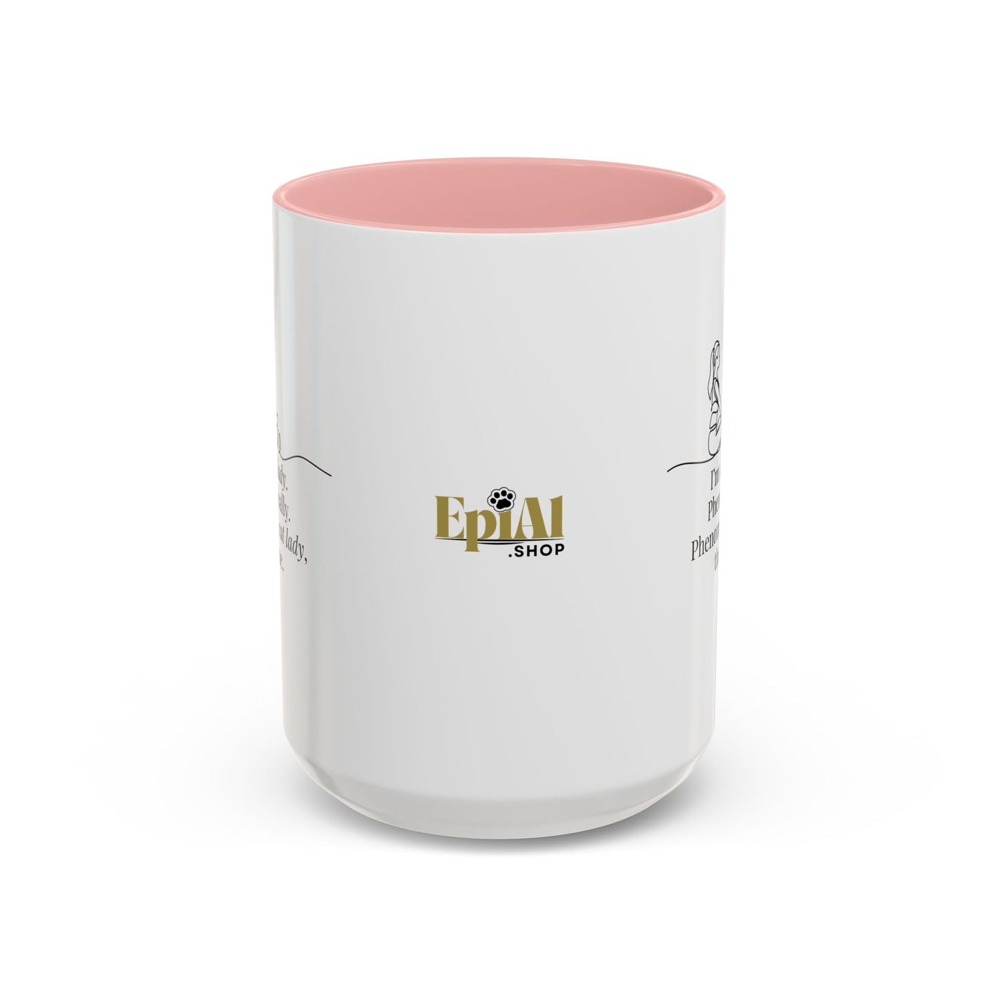 Phenomenal Cat Lady Accent Coffee Mug - Perfect for Cat Lovers