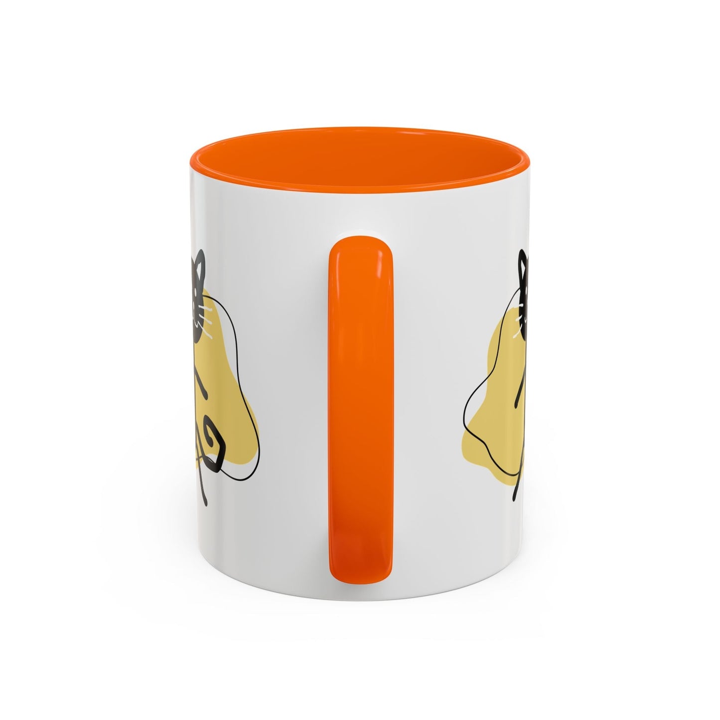 Playful Cat Accent Coffee Mug - 11oz & 15oz